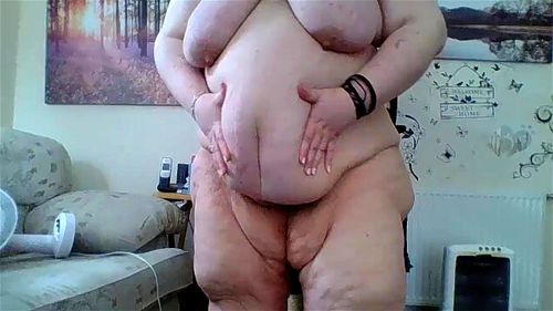 belly bulge, bbw, solo, big ass