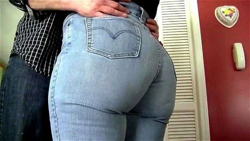 jeans, mature, ass, fetish