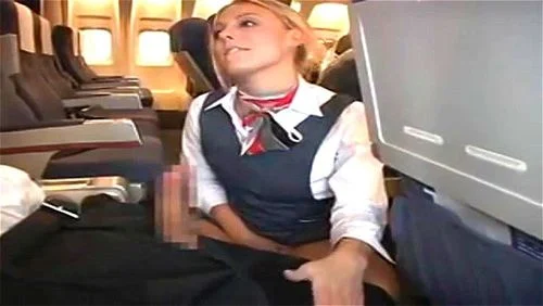 flight attendant, blonde, asian, amwf