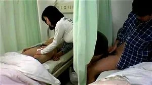 Hot Asian babe gives her patient a special treatment