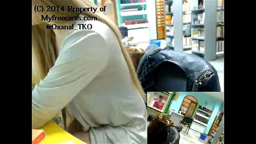 Almost Caught Naked in Library