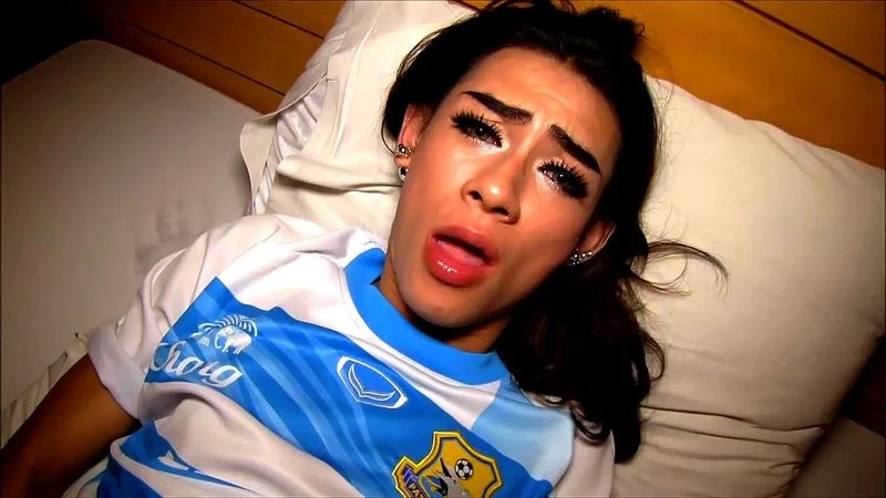 Ladyboy Ally bareback and cum swallow Ladyboy Ally bareback and cum swallow