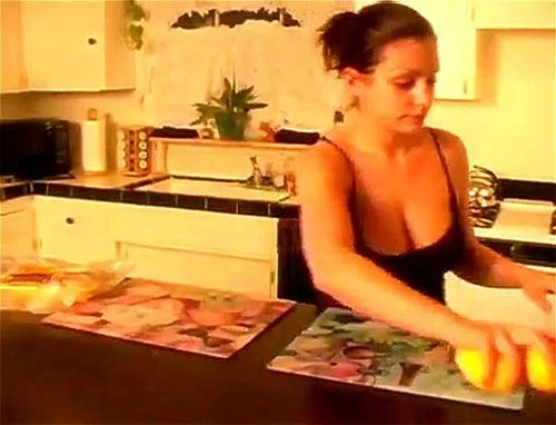 big tits, cooking, babe, Aria Giovanni