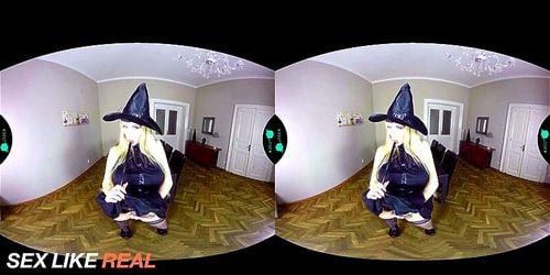 vr, virtual reality, beautiful, blonde