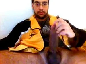 Sexy Str8 Danish Monstercock cums on a paper towel