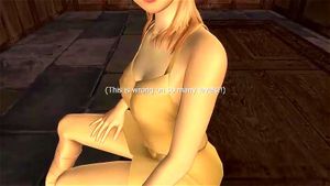 3d animated blonde handjob sex