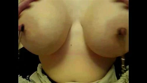 Insane super big tits with piercings