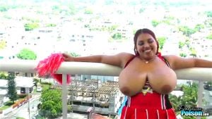 Big tits cheerleader