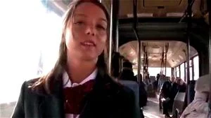 hot teen strips on bus