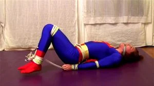 Supergirl tied and bound
