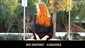 Redhead Upskirt Outdoor Play HER SNAPCHAT - ELINAXGOLD