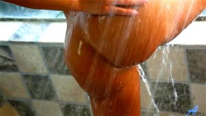 Dirty MILF shower