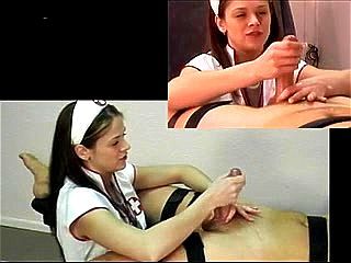 Handjob Nurse Violet - Tied Up, Femdom Handjob, Bondage Porn
