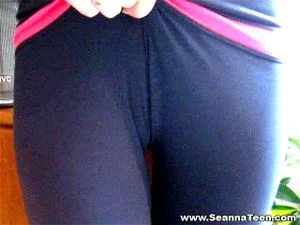 seanna cameltoe in tights and thong