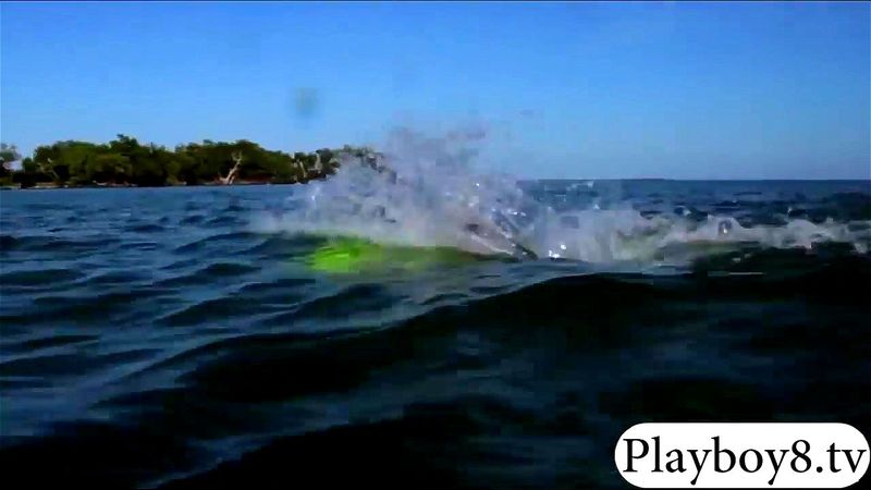 Badass babes reptile wrangling and topless Jetski action