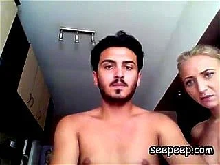 webcam, couple, blond, blonde