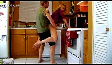 Mom son kitchen porn