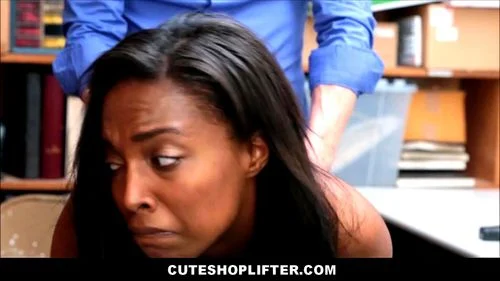 Black Girl Shoplifter Big Tits And Ass Fucked By White Security Officer: Porn