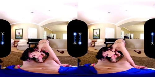 virtual reality, shaved pussy, big ass, doggy style