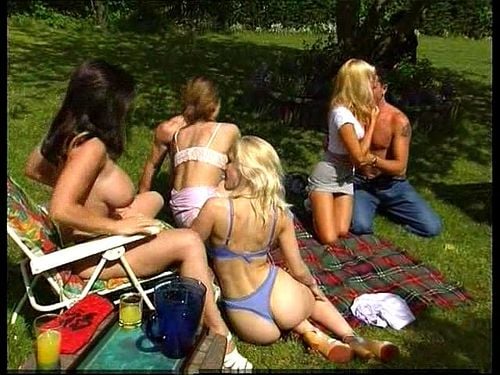 groupsex, orgy, big tits, outside