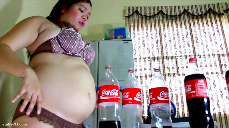 asian coke chugging