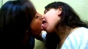 Lesbian cam kissing thumbnail