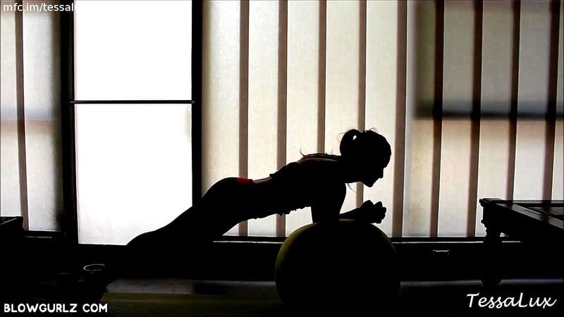 Silhouette Stretching/Exercising