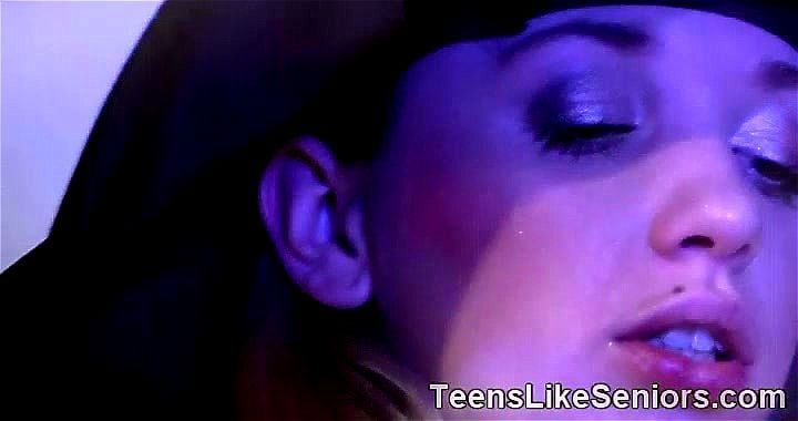 Horny old man fucks little witch in Halloween night Horny old man fucks little witch in Halloween night