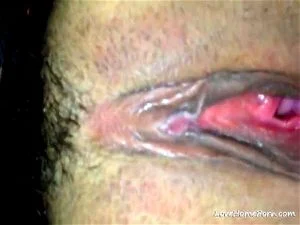 Close up of a nice shaved wet pussy ready for action