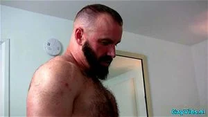 Big dick bear anal sex and cumshot