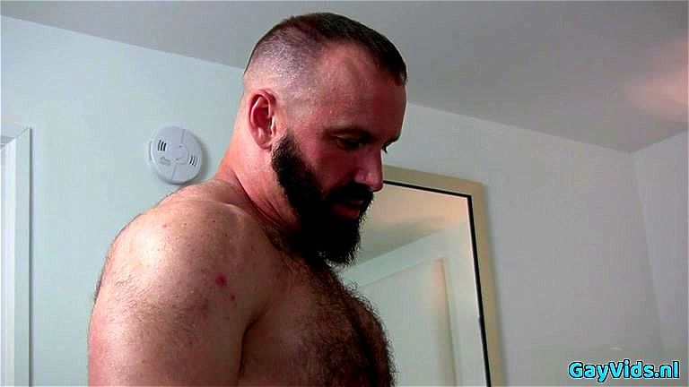 Big dick bear anal sex and cumshot