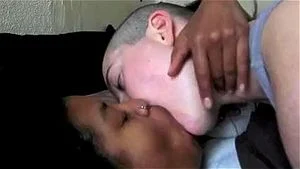 Interracial lesbian kissing thumbnail
