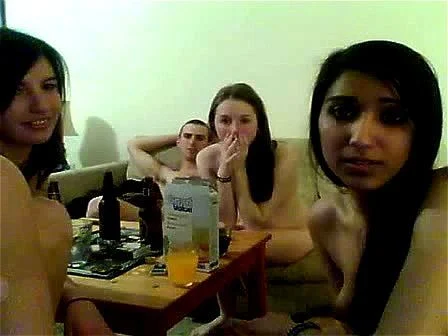 College Blonde n Brunette Hottie Fucking Orgy after Drinking