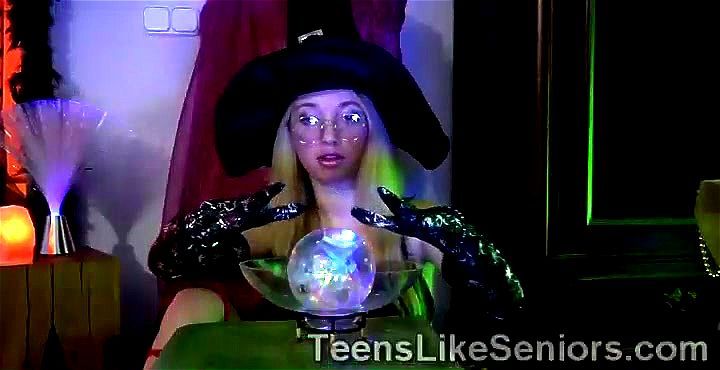 clairvoyant seduces a lucky old client in the night of Halloween clairvoyant seduces a lucky old client in the night of Halloween
