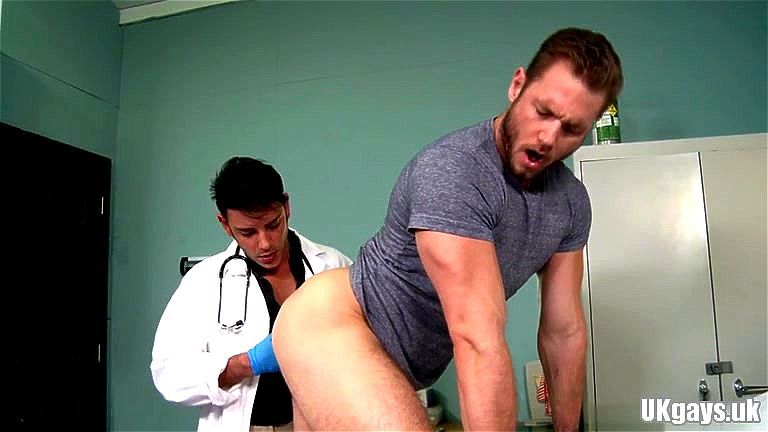 Muscle doctor anal sex and cumshot