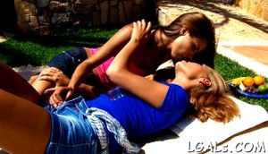 Sexual lesbo girls relax