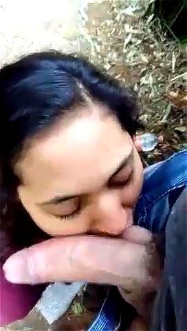 Latin Girls Blow Job - Watch Latina girl gives blowjob in public forest - Blowjo And Cumshot, Pov, Latina  Porn - SpankBang