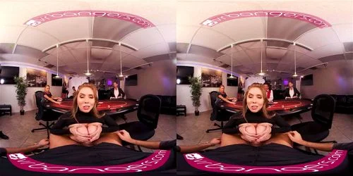 virtual reality, vr, big tits, brunette
