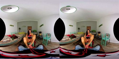 virtual reality, brunette, vr, vr 180