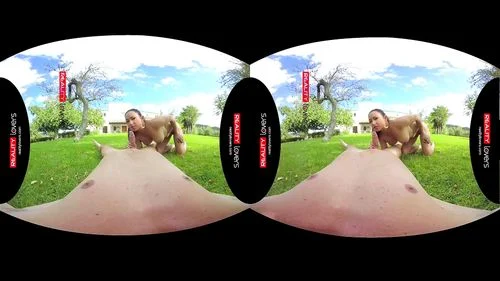 outdoor fuck, pov, virtual reality, Sara May