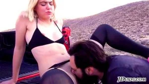 Cute Blonde Enjoys Hardcore Anal in Outdoors