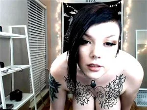 Pale Tattoo Porn - Watch Tattooed Babe With Big Tits - Emo, Pale, Tattoo Porn - SpankBang