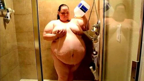 big tits, shower, obese, fat