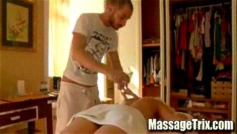 Blonde Gets Massage Oil Rubdown