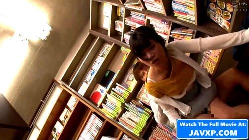big tits, blowjob, japanese bookstore, hardcore