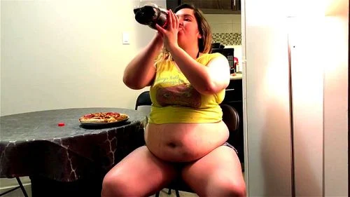 gainer, bbw, stuffing belly, fat belly