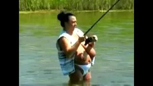 sabrina goes fishin' braless