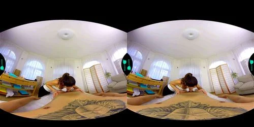 virtual reality, babe, massage, vr