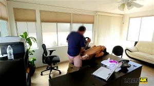 LOAN4K. Loan manager grabs the camera and owns trimmed pussy