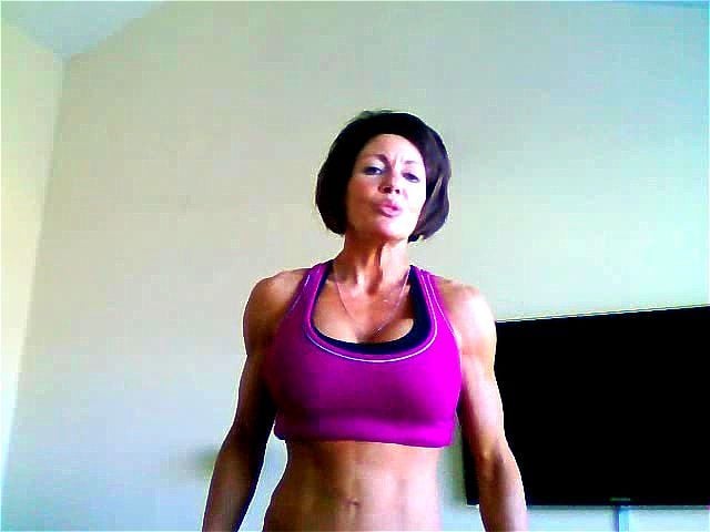 Watch You shouldn't have left me by myself with your weights - Mistress  Debbie, Télen Flexing Biceps, Female Muscle Webcam Flexing Porn - SpankBang